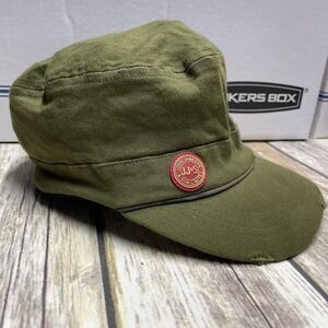 John Jameson & Son Irish Whiskey Military Corps Hat Olive Green Logo Distressed